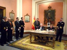Firma del Convenio específico de colaboración entre el Ministerio de Defensa y la Universidad de Murcia para la creación de la Cátedra de Historia Naval.
